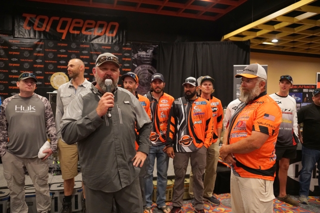 Chad Hoover at the Kayak Bass Fishing National Championship