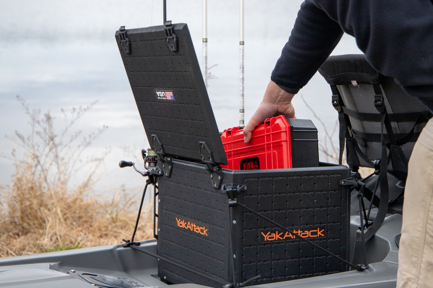 YakAttack BlackPak Pro 13x16 kayak fishing crate Bonafide RS117