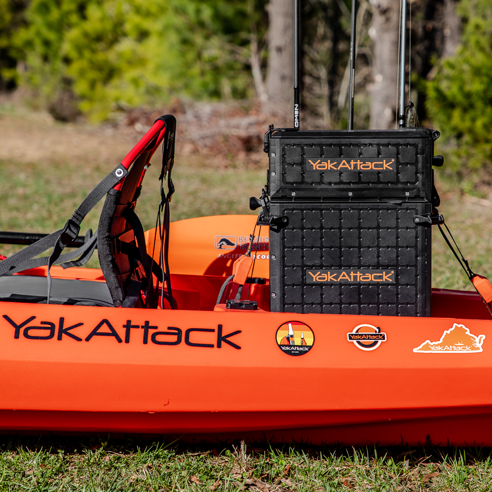 YakAttack ShortStak Kayak fishing crate update kit with 13x13 blackpak pro