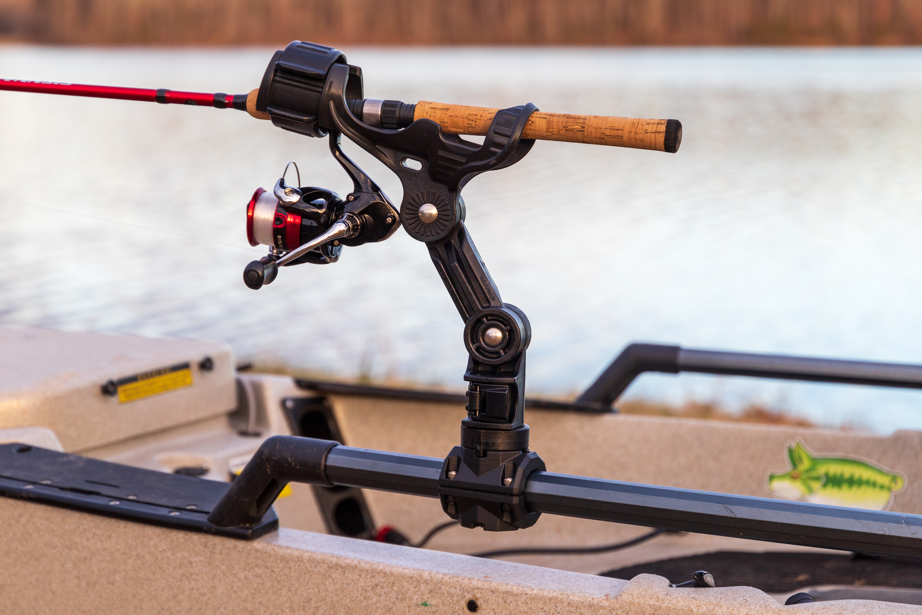 H-Rail mount on a hobie for a rod holder