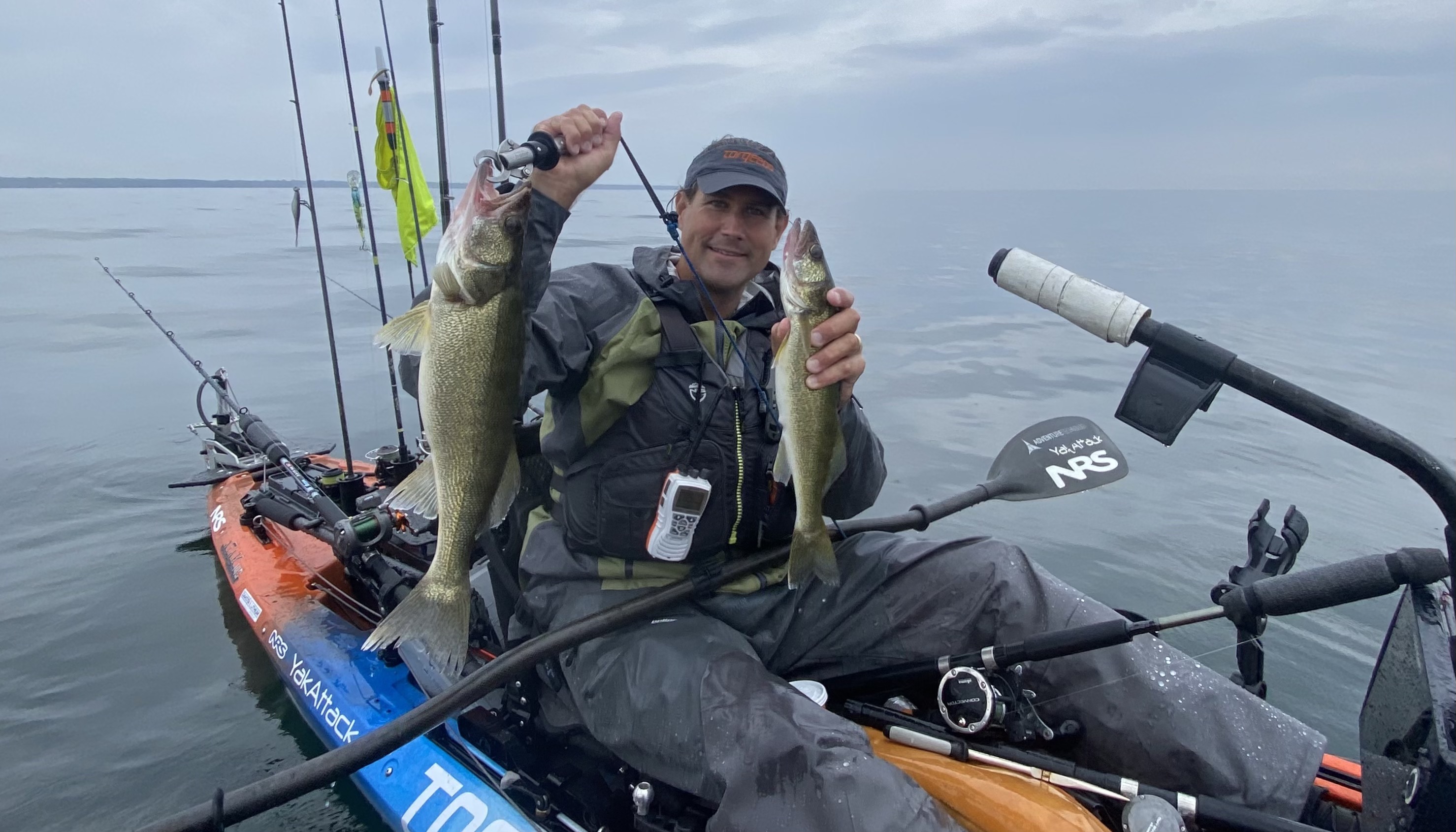 Walleye Double Great Lakes Kayak Fishing ATAK 140