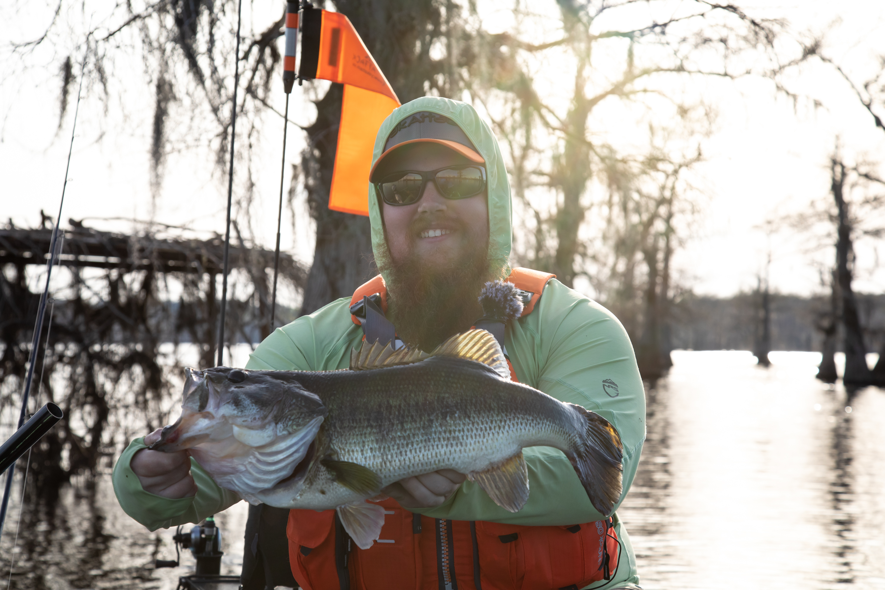 John Hipsher Largemouth Bass on Lake Caddo