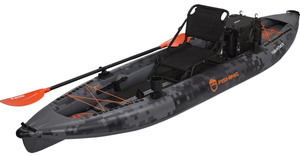 The NRS Pike 126 Pro Inflatable Fishing Kayak - YakAttack