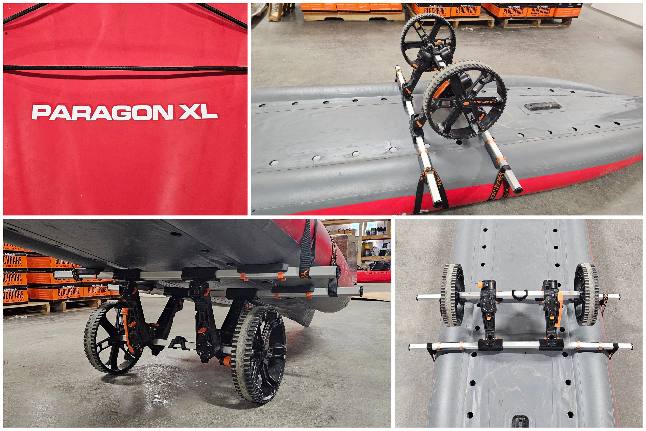 STAR Paragon XL with YakAttack TowNStow BarCart Kayak Cart