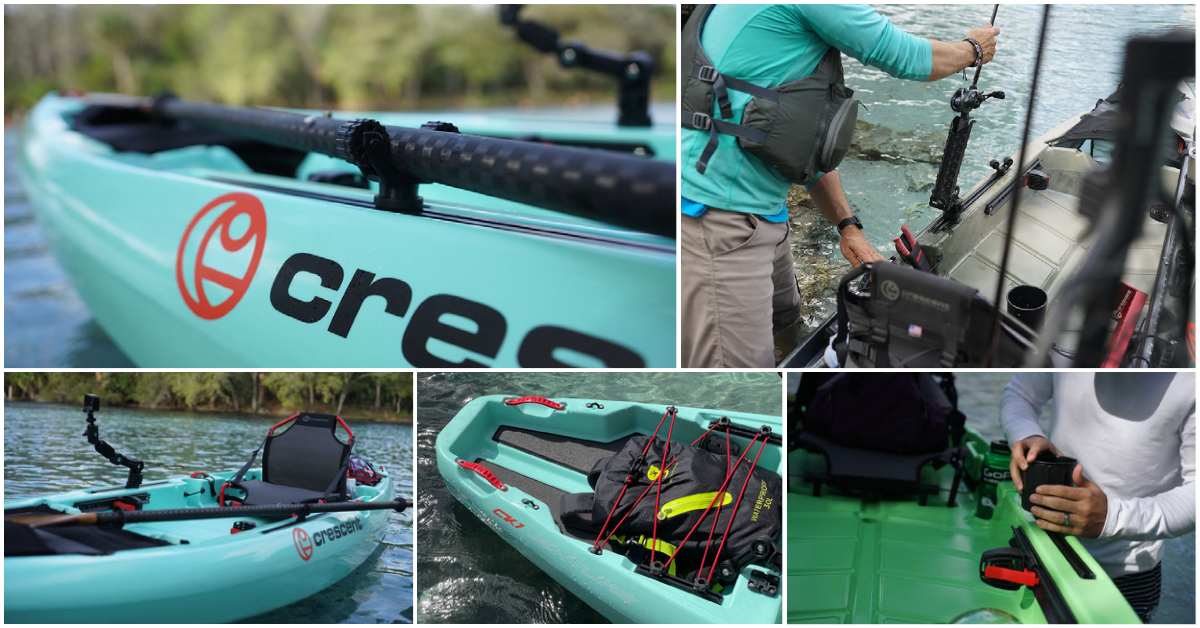 Crescent Kayaks Ck1 Venture Fishing Kayak GearTrac